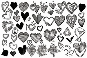 2 of hearts card design tattoo idea