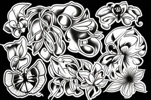 Honeysuckle tattoo idea