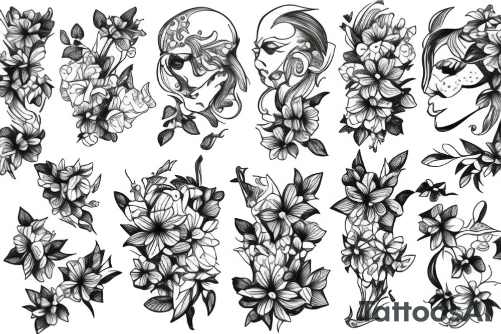Honeysuckle tattoo idea