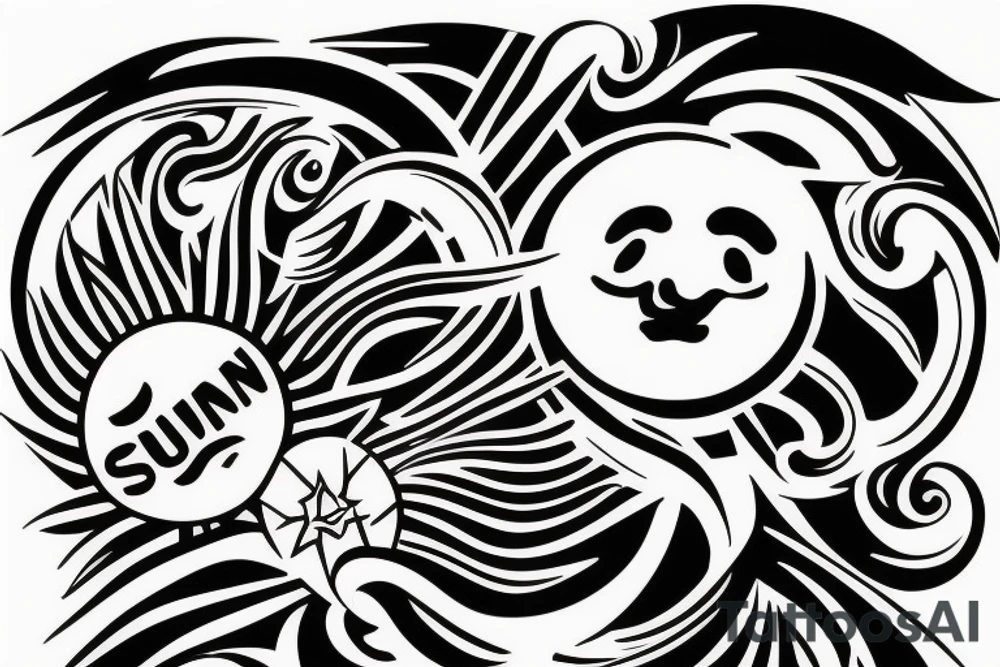 The sun is shining the tank is clean tattoo idea