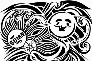 The sun is shining the tank is clean tattoo idea