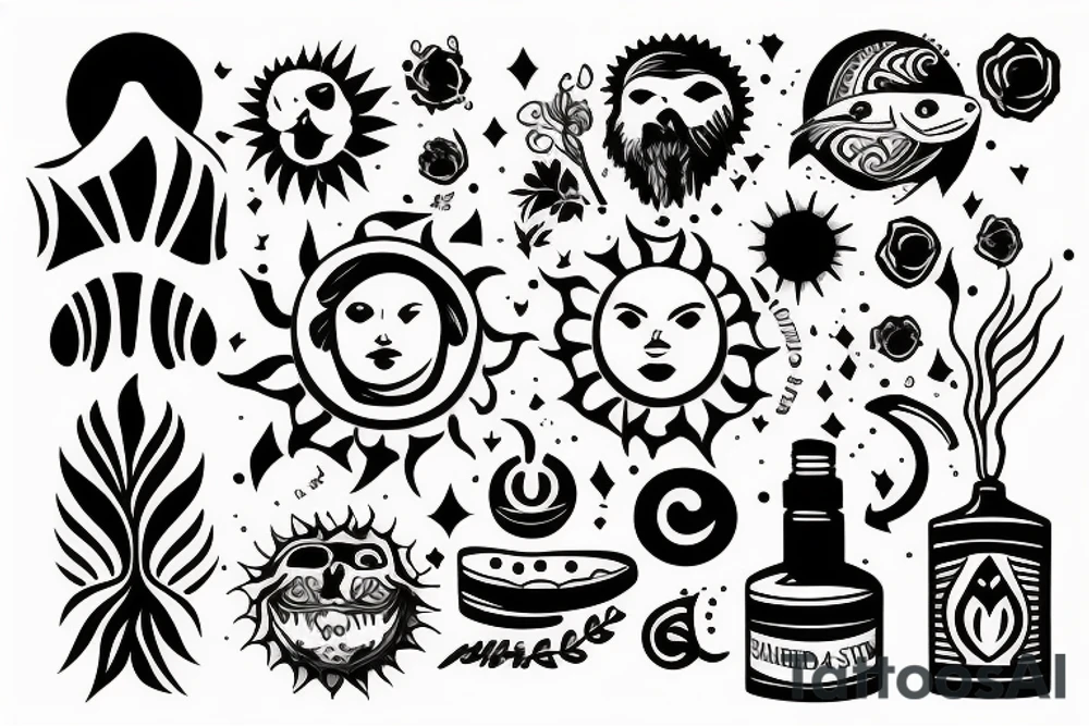 The sun is shining the tank is clean tattoo idea