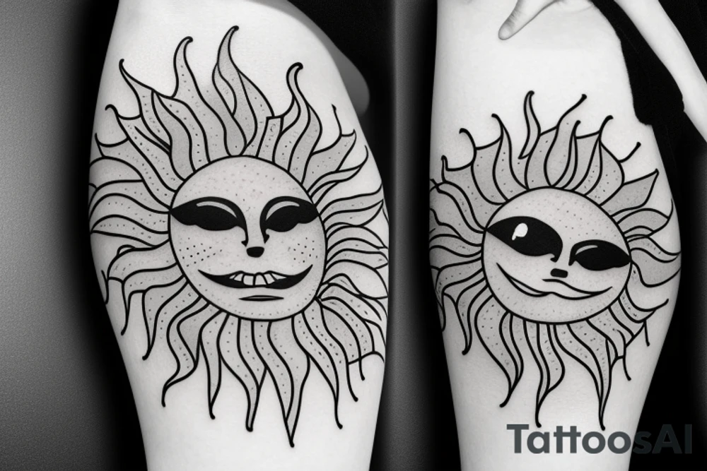 The sun is shining the tank is clean tattoo idea