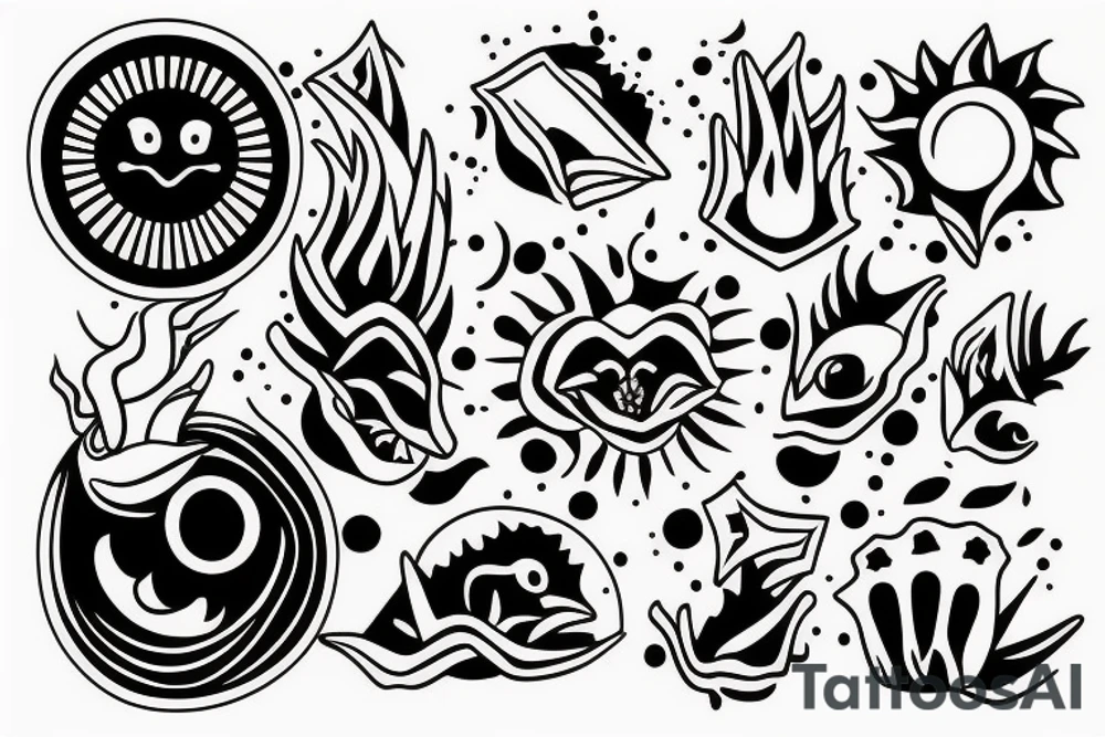 The sun is shining the tank is clean tattoo idea