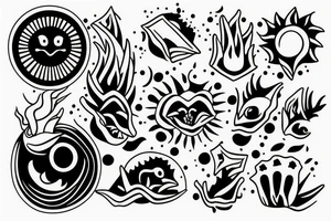 The sun is shining the tank is clean tattoo idea