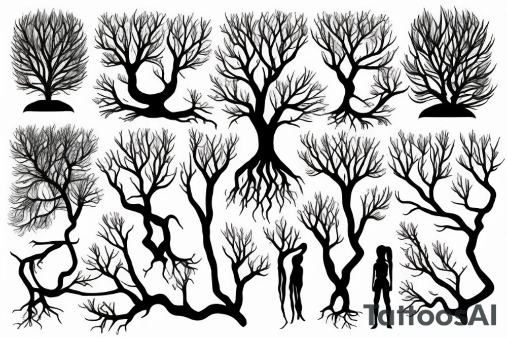 mind, body and soul connected with tree roots and branches tattoo idea mind, body and soul connected with tree roots and branches tattoo idea