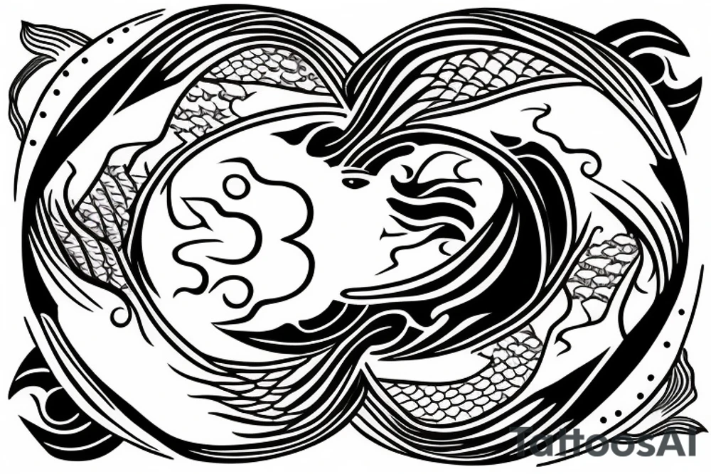 Yin and Yang fish tattoo idea