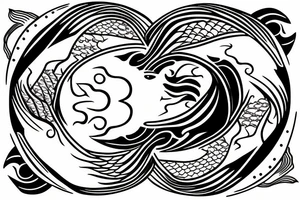 Yin and Yang fish tattoo idea