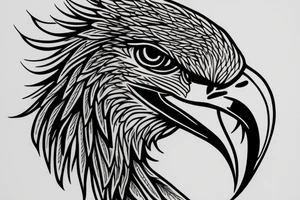 An eagle with Fliegers tattoo idea