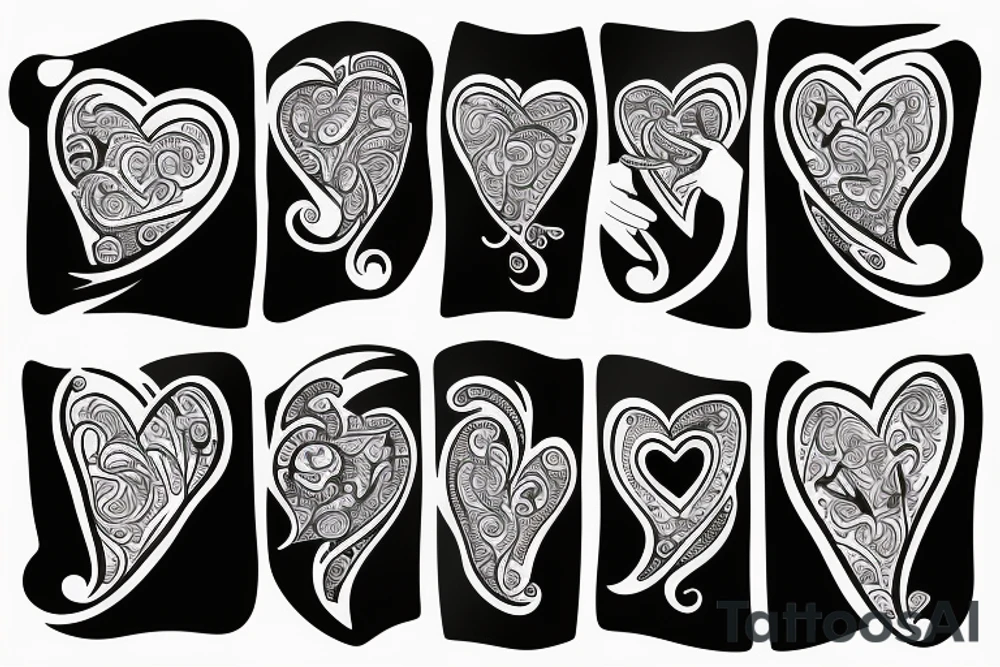 Jyotsna text with heart tattoo idea