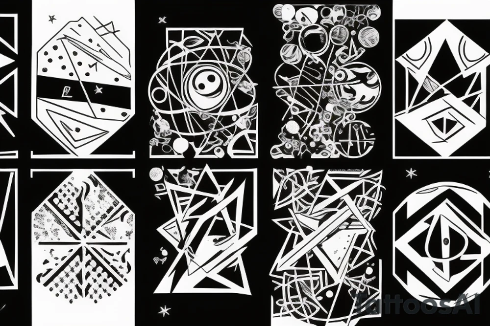 Planets aligned to the date 03/02/1988 tattoo idea