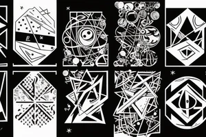 Planets aligned to the date 03/02/1988 tattoo idea