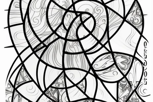 stained glass window tattoo idea