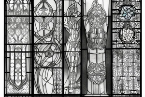 stained glass window tattoo idea
