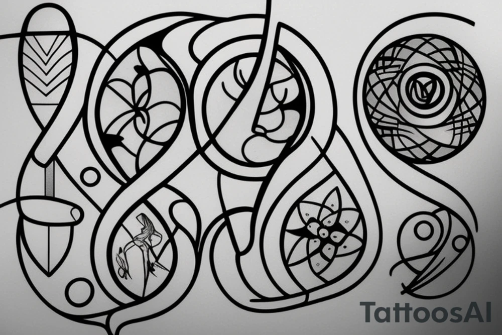 stained glass window tattoo idea