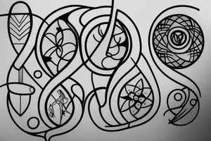 stained glass window tattoo idea