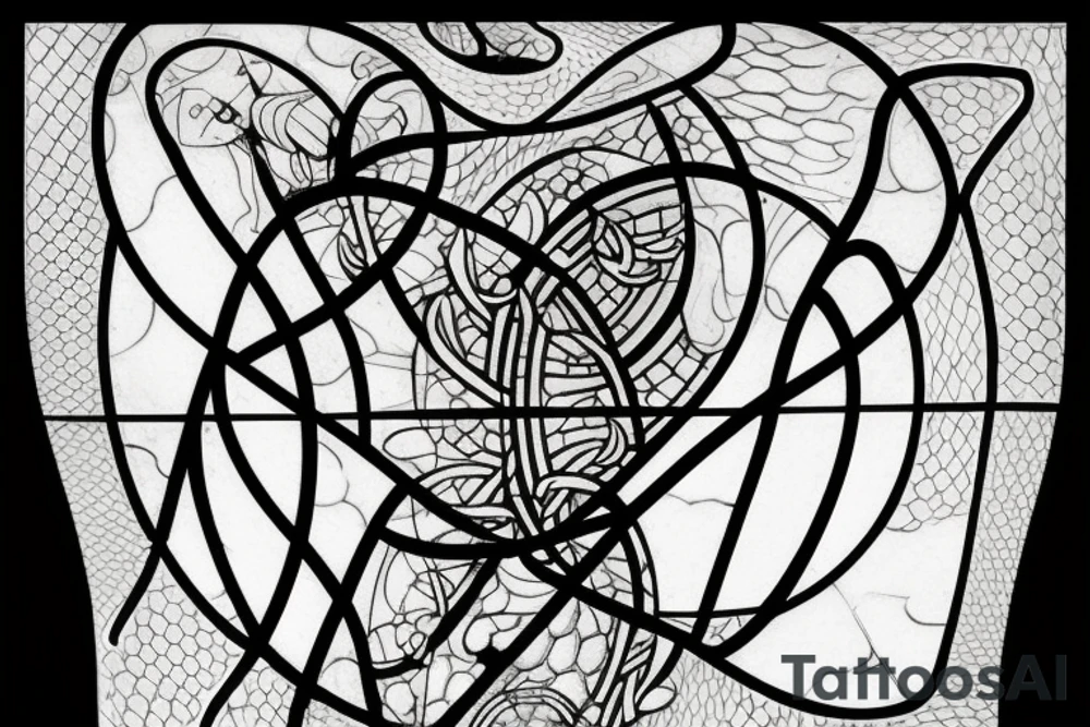 stained glass window tattoo idea