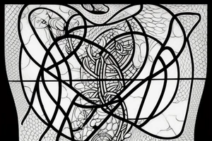 stained glass window tattoo idea