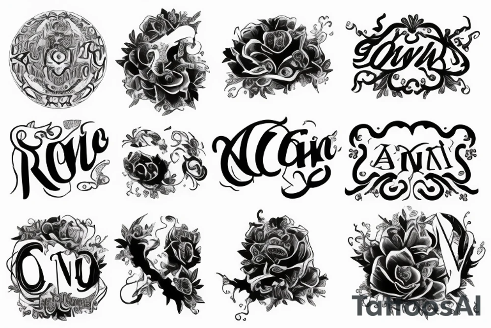 Condonation of CN letters romantically tattoo idea