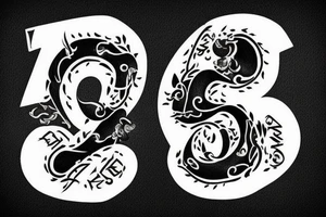 Condonation of CN letters romantically tattoo idea