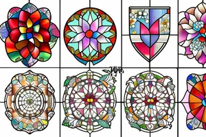 stained glass window fields tattoo idea
