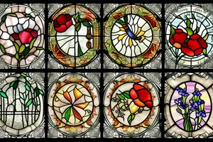 stained glass window fields tattoo idea