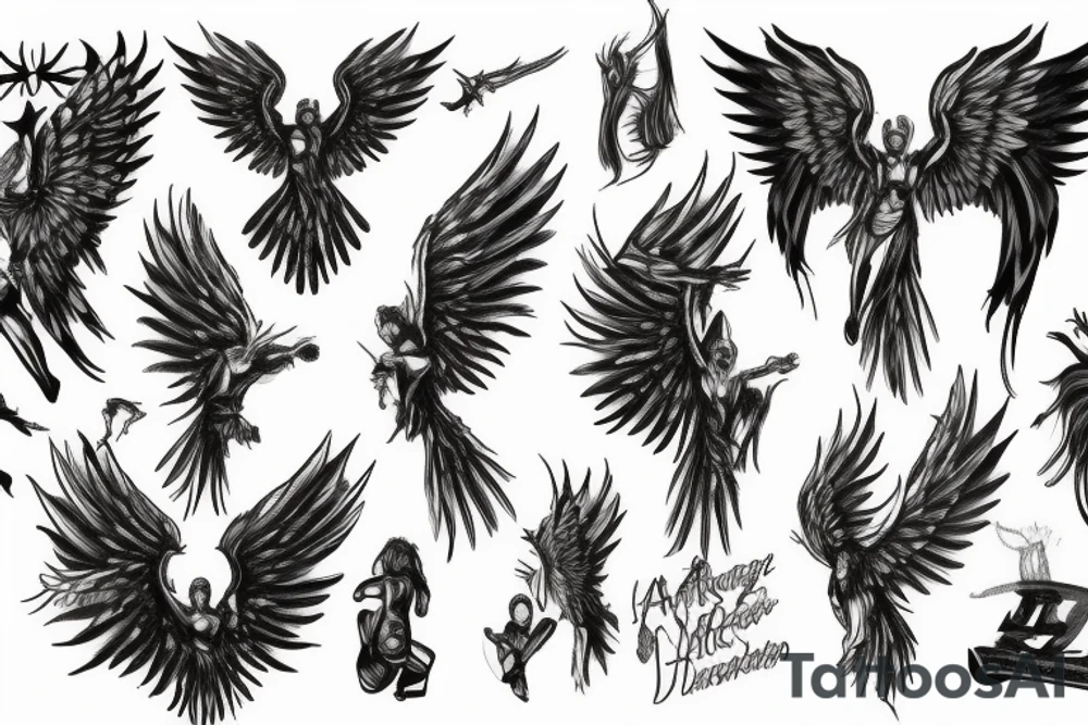 Archangel tattoo idea