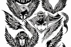 Angel Devil tattoo idea