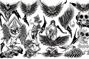 Angel Devil tattoo idea