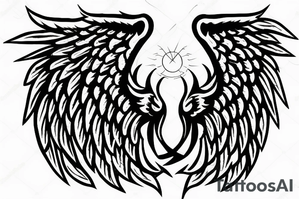 Angelwings Devil tattoo idea