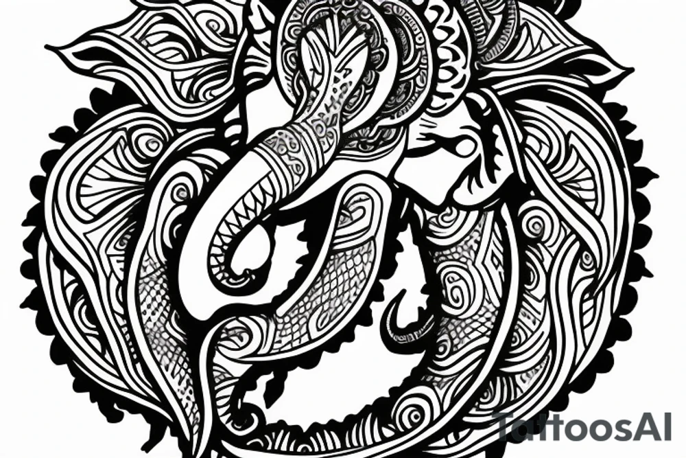 Ganapati tattoo idea