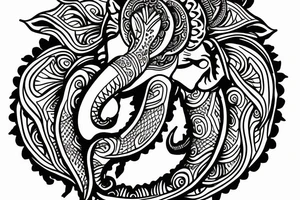 Ganapati tattoo idea