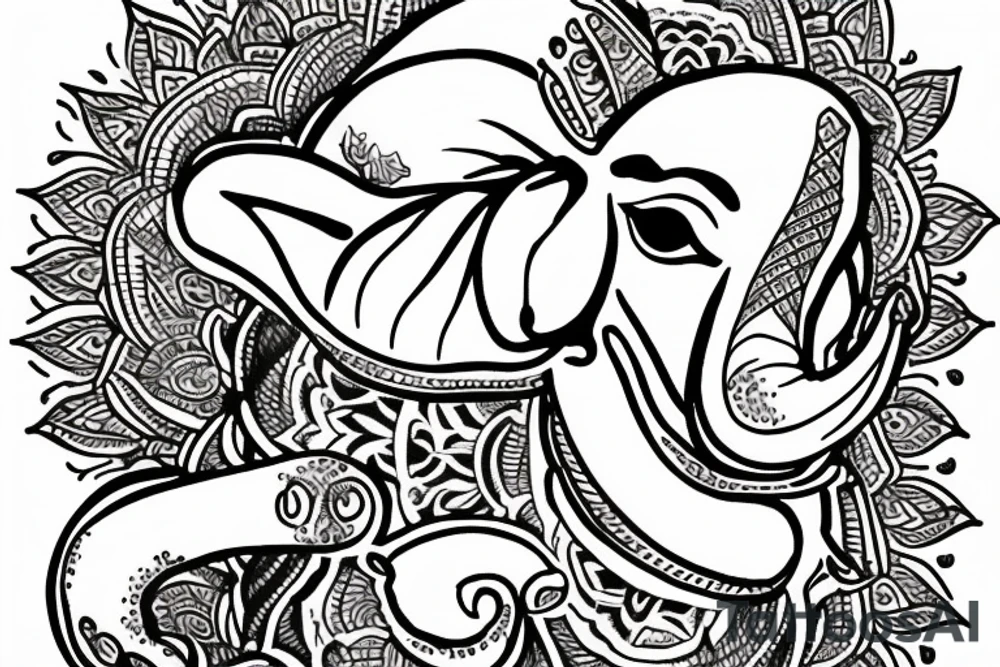 Ganapati tattoo idea
