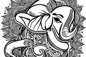Ganapati tattoo idea