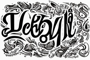 dev ved l name in it wrist band tattoo idea