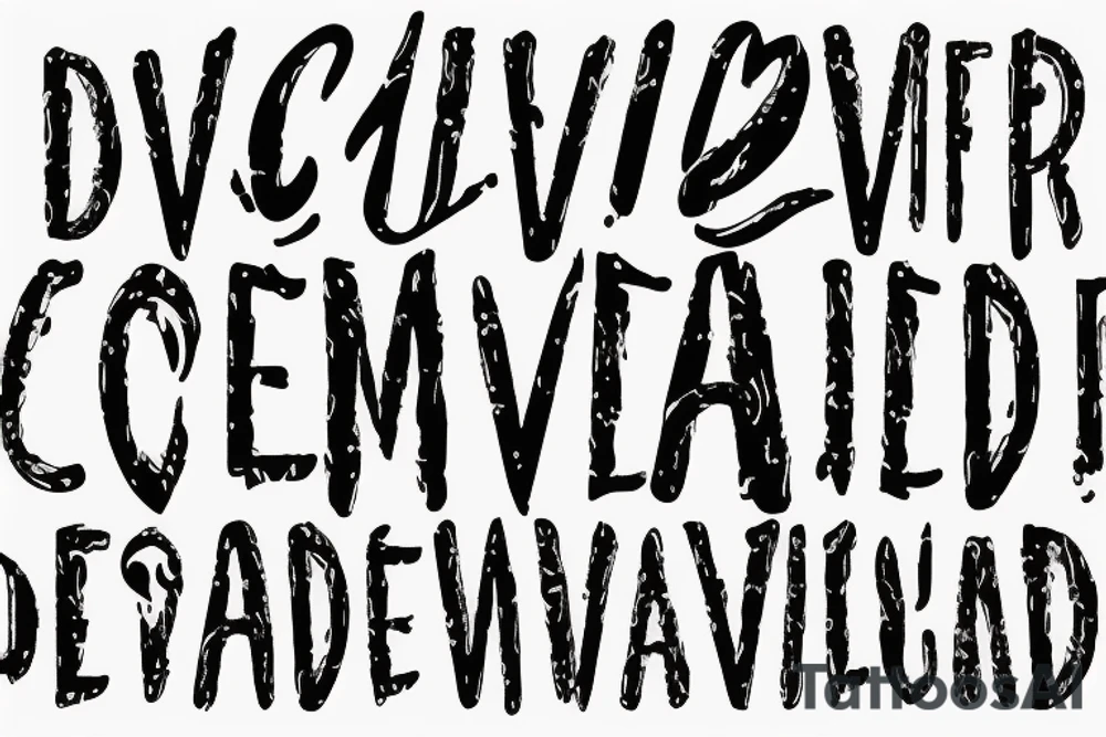 dev ved l name in it wrist band tattoo idea