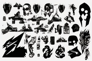 gaming , cyberpunk , future tattoo idea