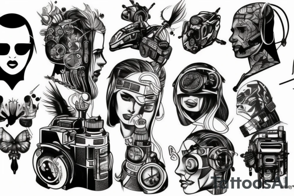 gaming , cyberpunk , future tattoo idea