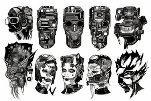 gaming , cyberpunk , future tattoo idea