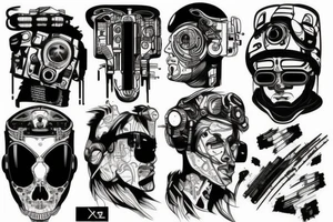 gaming , cyberpunk , future tattoo idea