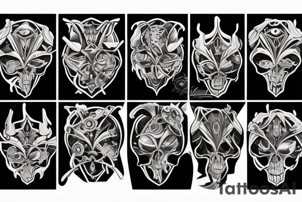 Claws are coming to face arround the neck from chest tattoo idea