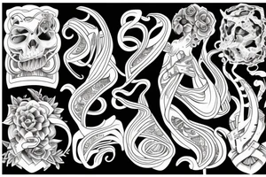 An embrace of arems arround neck, reaching from chest tattoo idea