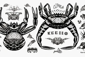 King crab tattoo idea