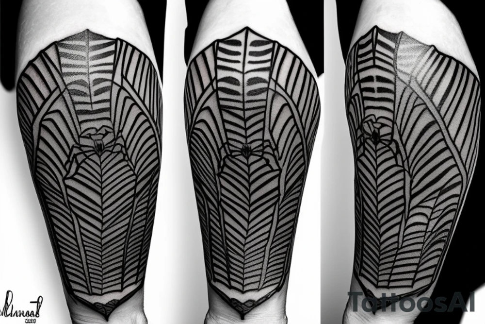 spider on the arm tattoo idea