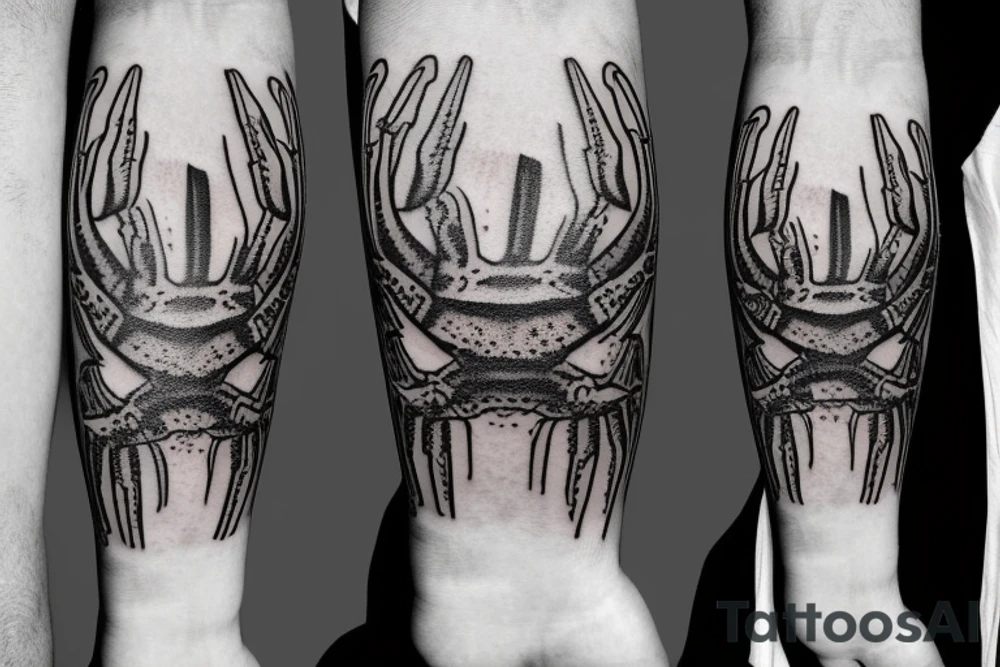 King crab tattoo idea