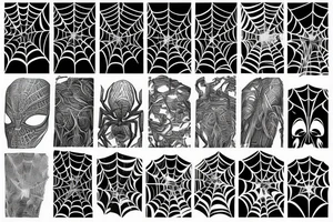 thin spider tattoo idea