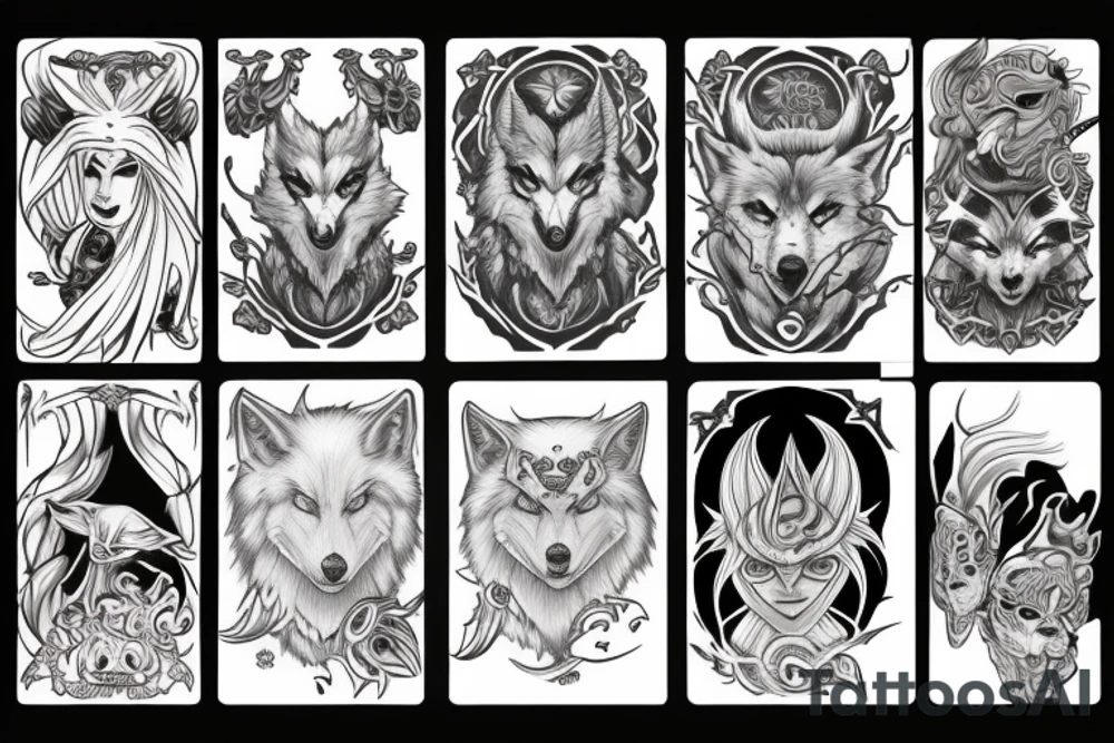 White Wolf spirit guide tattoo idea