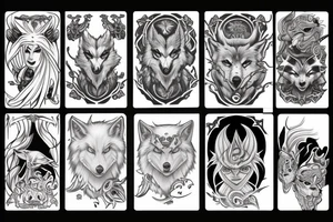 White Wolf spirit guide tattoo idea