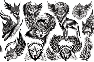 White Wolf spirit guide tattoo idea