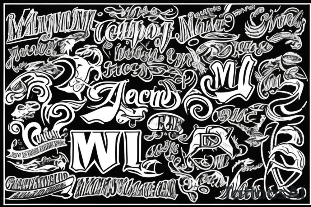 Compilation of letters: M T J tattoo idea